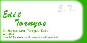 edit tornyos business card